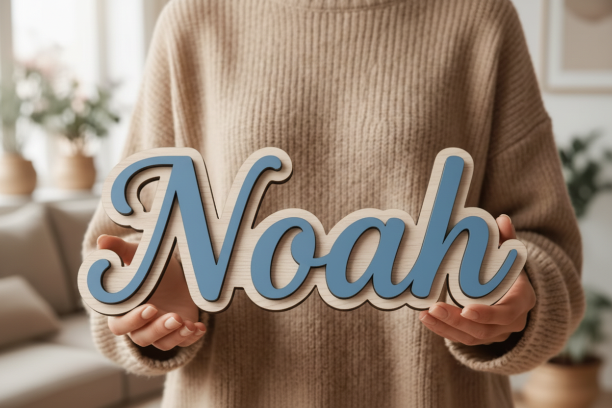 Named with Love — Personalised Wooden Name Signs