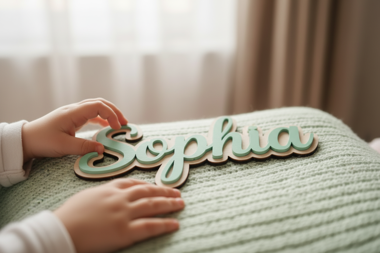 Named with Love — Personalised Wooden Name Signs